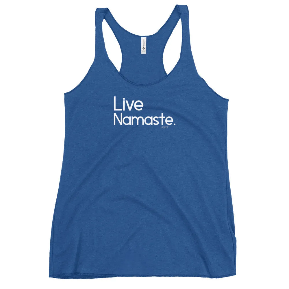 Fact: Live Namaste Dark Color Tank Top